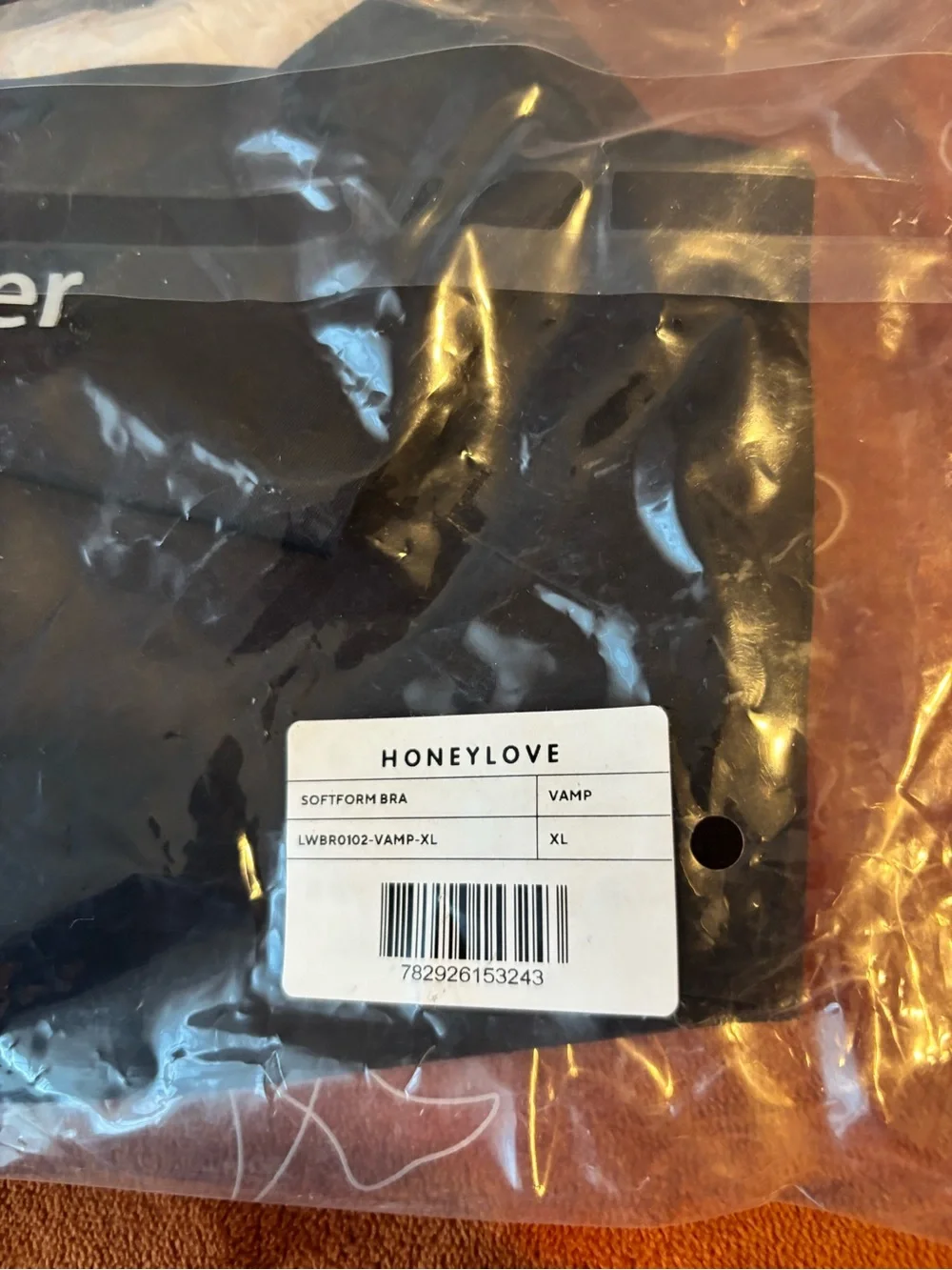 Honeylove Softform bra - Black vamp